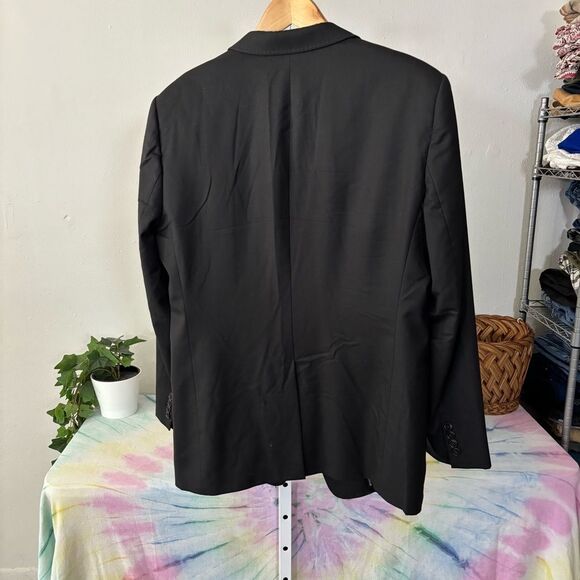 Emporio Armani size 50R Men's Black Suit Blazer Jacket quiet luxury 100% wool - Picture 5 of 10